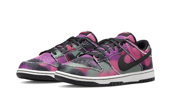 Nike Dunk Low Graffiti Pink, Black/Black-Summit White-Red Orbit (DM0108-002)