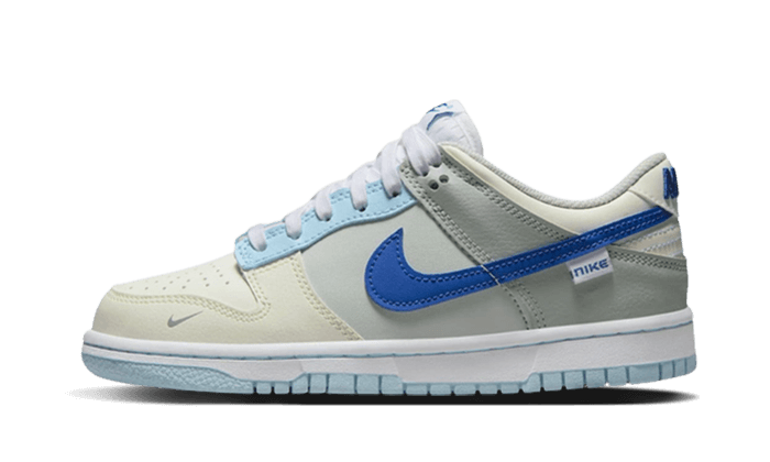 Nike Dunk Low Ivory Hyper Royal, Ivory/Hyper Royal-White-Photon Dust-Grey Fog-Celestine Blue (FB1843-141)