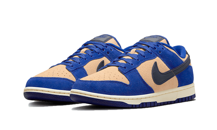 Nike Dunk Low LX Blue Suede, Deep Royal Blue/Sesame/Midnight Navy/Dark Obsidian (DV7411-400)