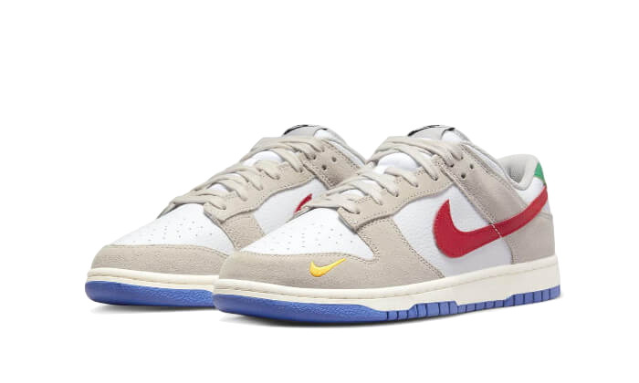 Nike Dunk Low Light Iron Ore Red Blue, Light Iron Ore/White/Game Royal/University Red (DV3497-001)