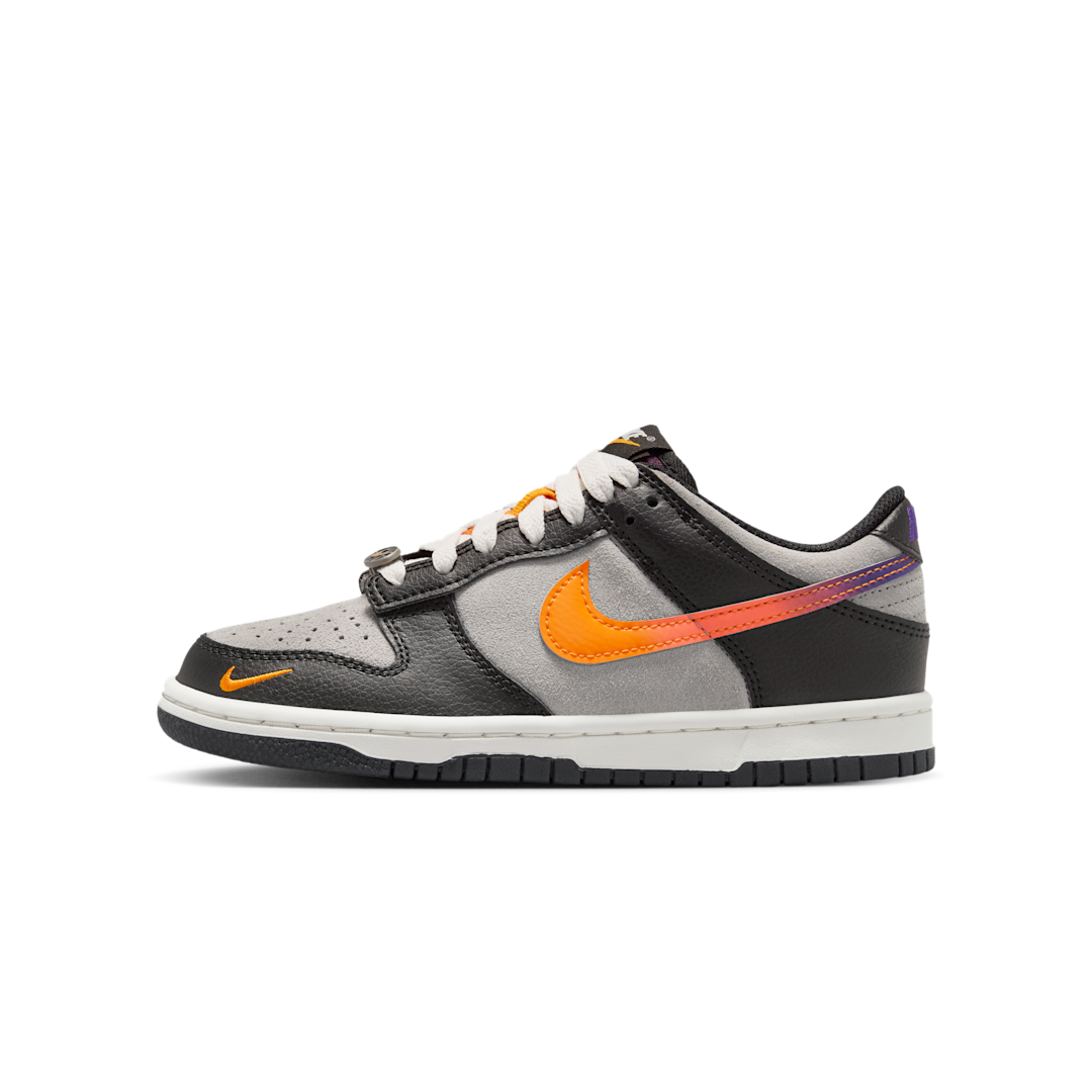 Nike Dunk Low Medium Grey Black Orange Peel