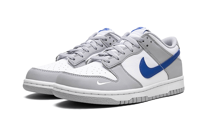 Nike Dunk Low Mini Swoosh Wolf Grey Game Royal, Wolf Grey/Game Royal-White (FN3878-001)