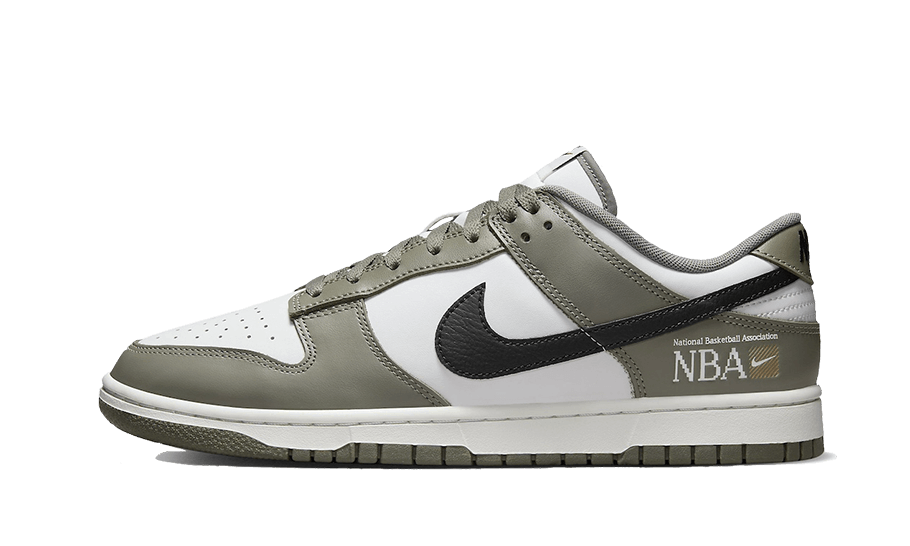 Nike Dunk Low NBA Paris, Dark Stucco/Summit White/Metallic Gold/Black (FZ4624-001)