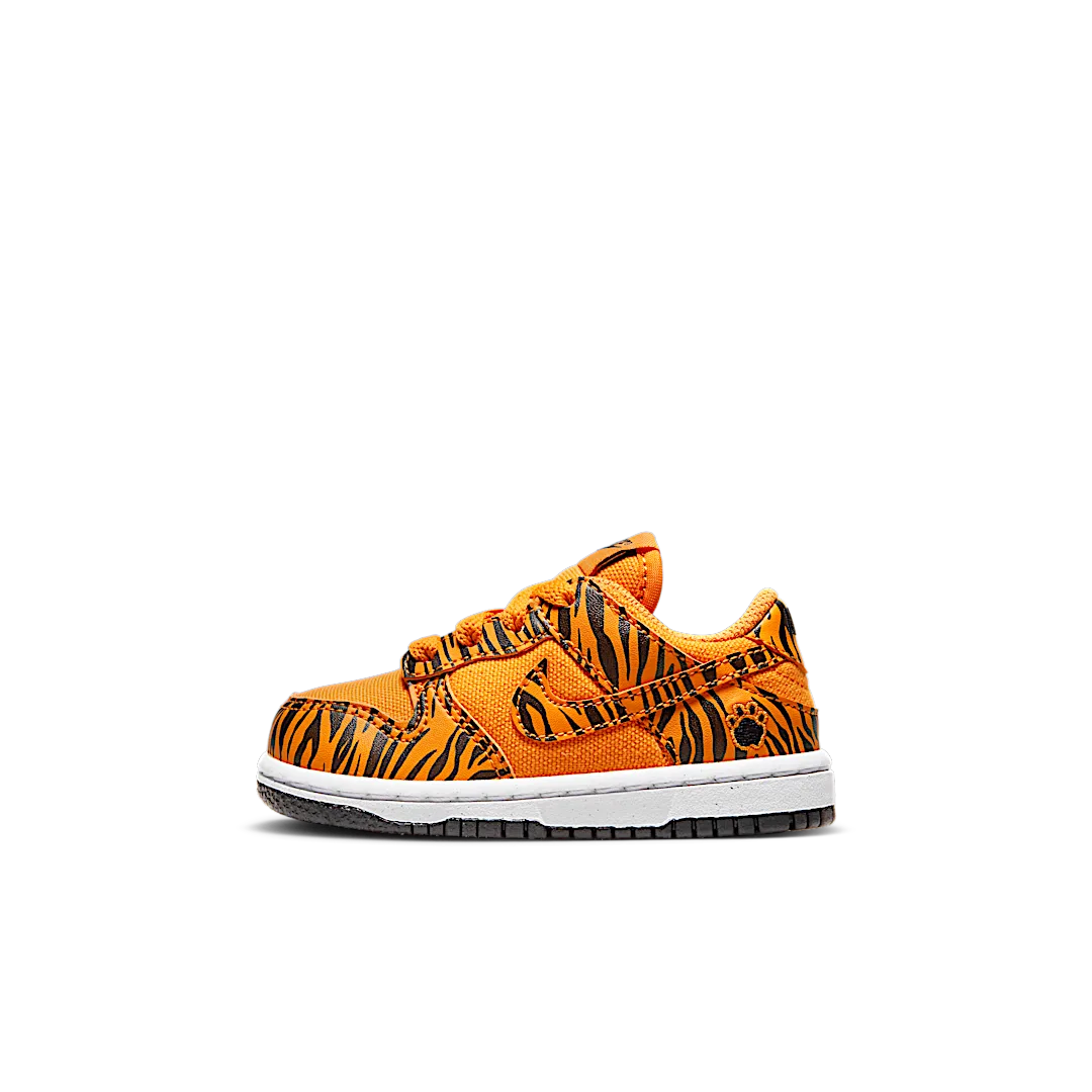 Nike Dunk Low Next Nature Tiger Stripes (TD), Camquat/White/Black/Camquat (DZ5634-800)