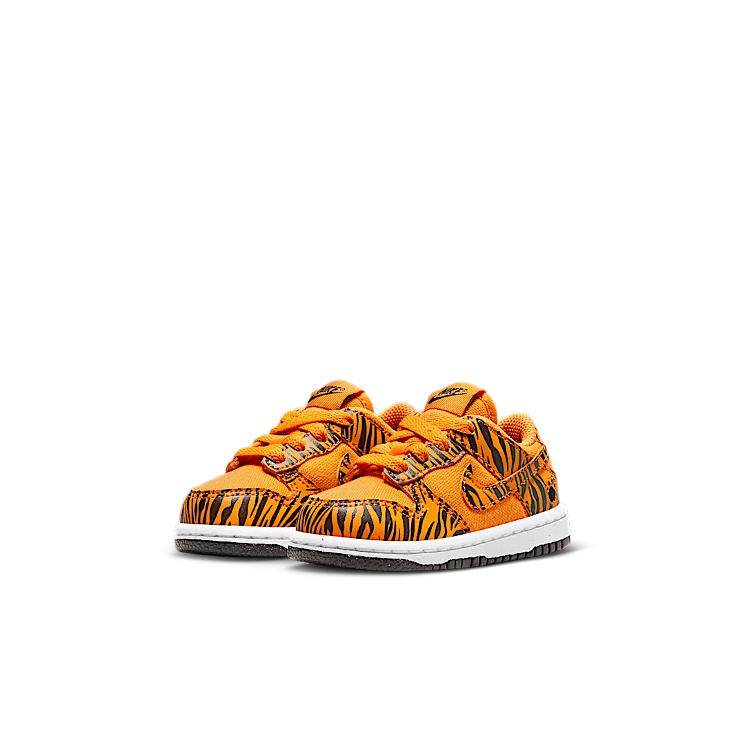 Nike Dunk Low Next Nature Tiger Stripes (TD), Camquat/White/Black/Camquat (DZ5634-800)
