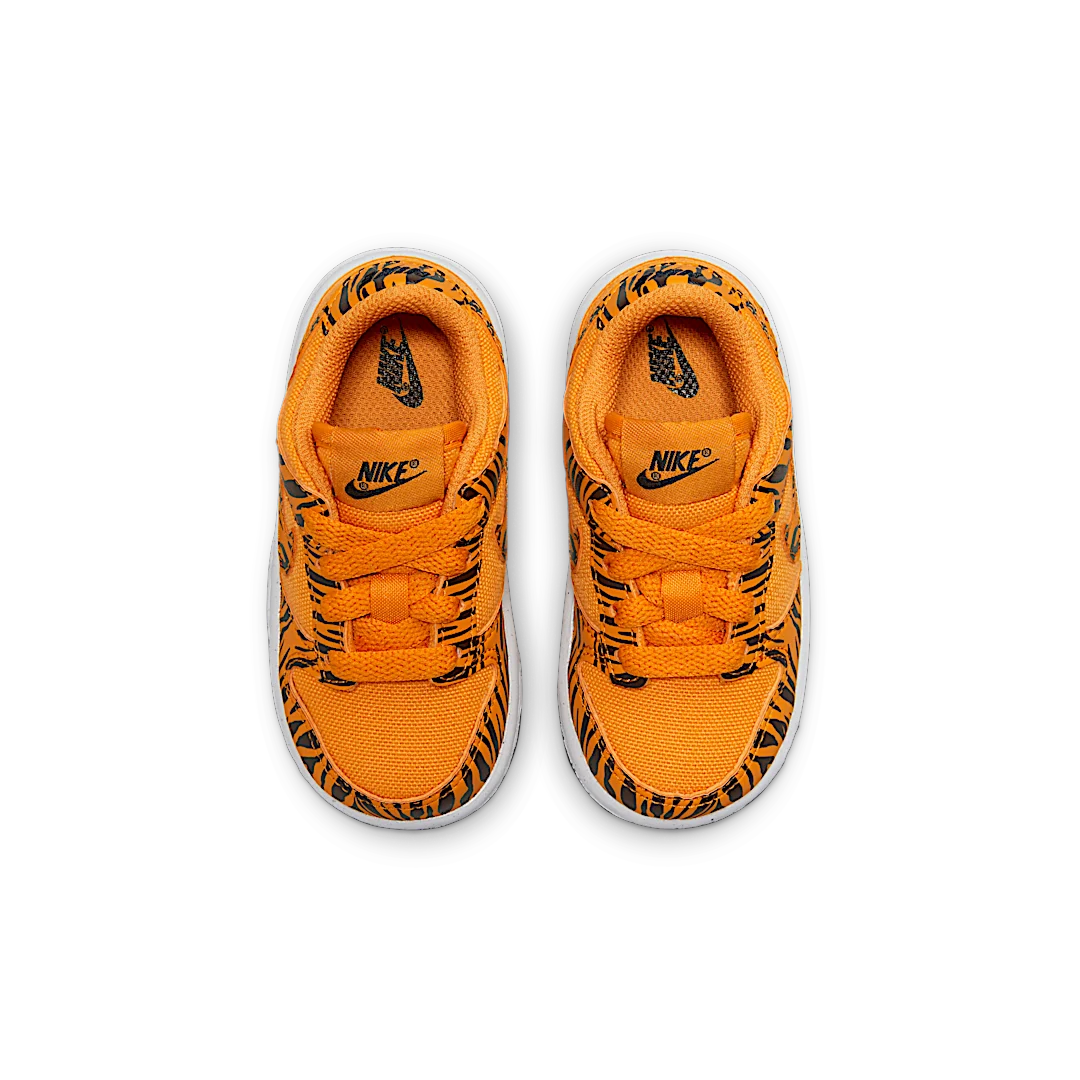 Nike Dunk Low Next Nature Tiger Stripes (TD), Camquat/White/Black/Camquat (DZ5634-800)