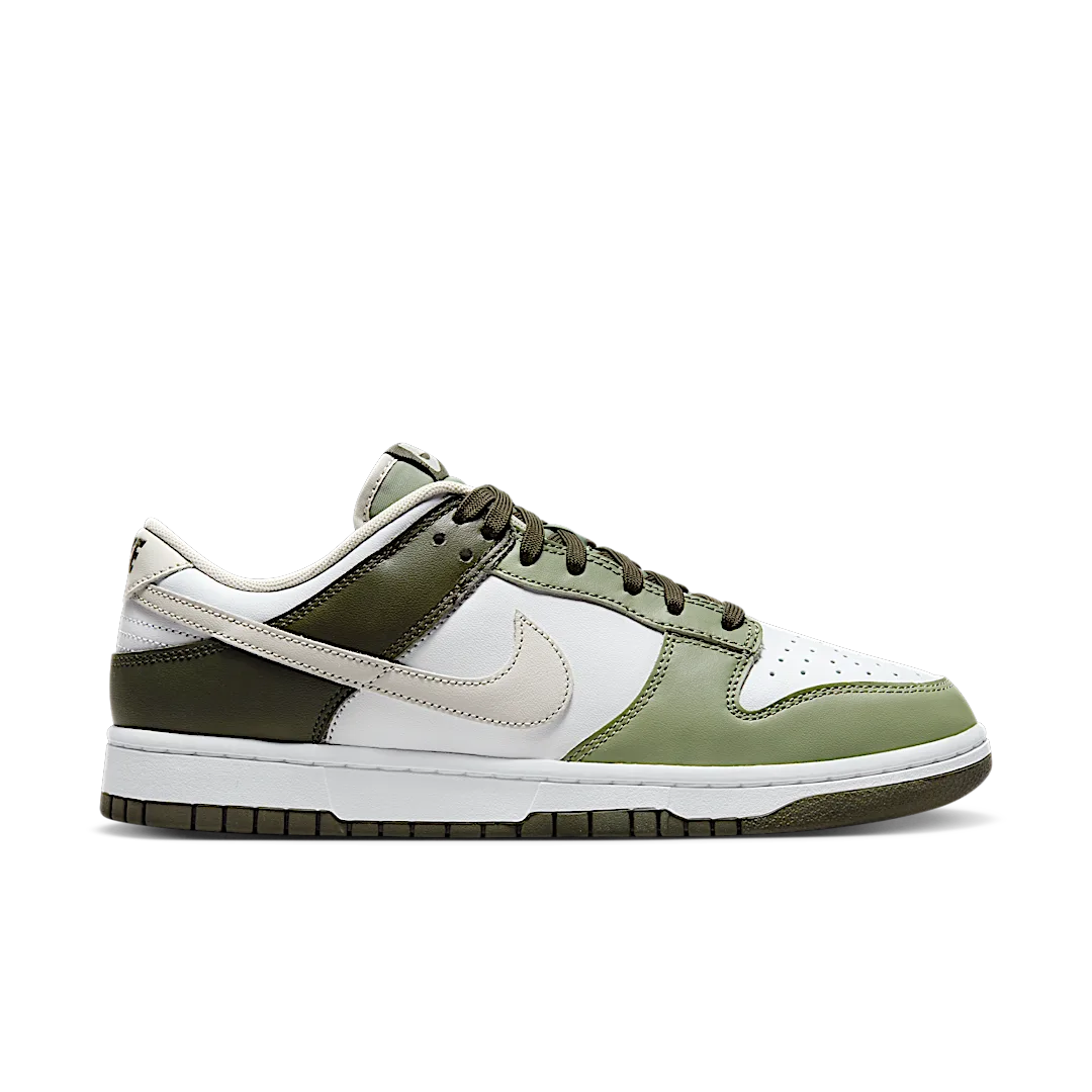 Nike Dunk Low Oil Green Cargo Khaki, White/Light Bone-Oil Green-Cargo Khaki (FN6882-100)