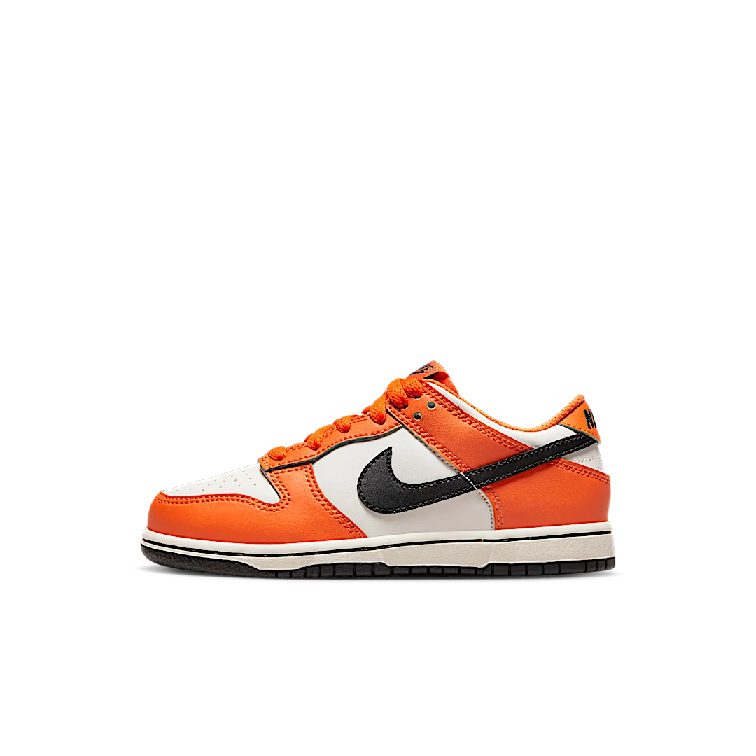 Nike Dunk Low Patent (2022) (PS), Orange/White/Black (DH9756-003)