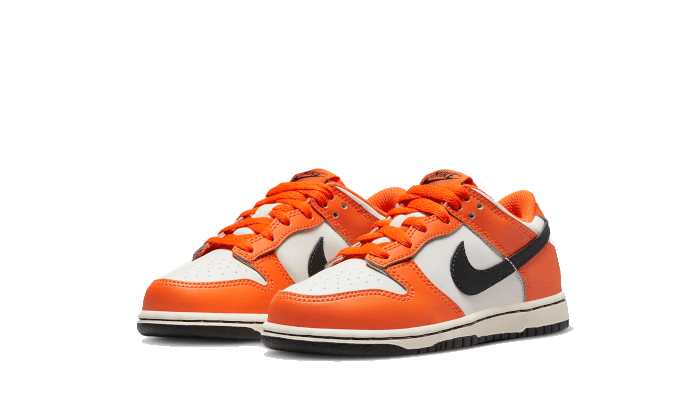 Nike Dunk Low Patent (2022) (PS), Orange/White/Black (DH9756-003)