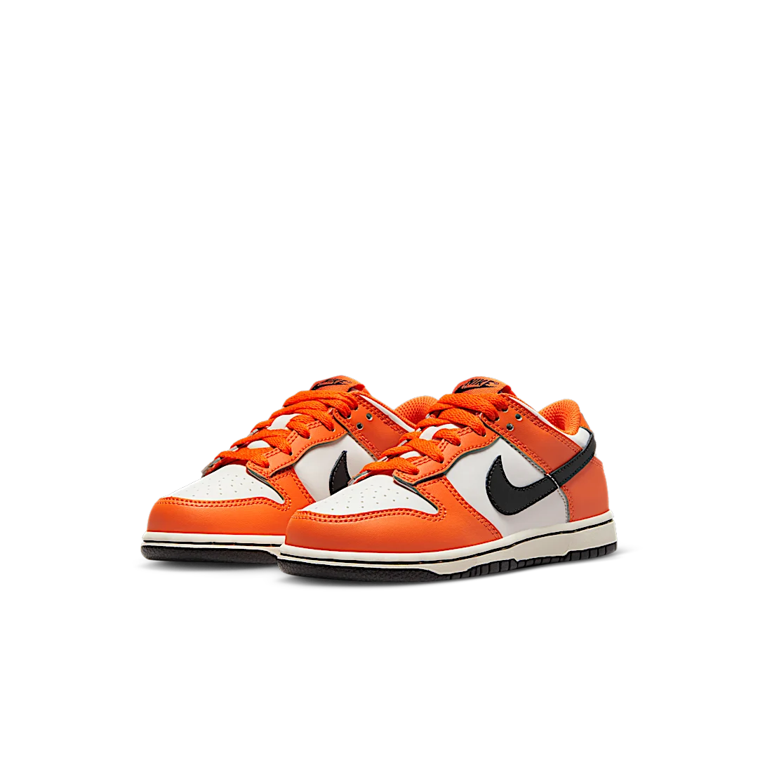 Nike Dunk Low Patent (2022) (PS), Orange/White/Black (DH9756-003)