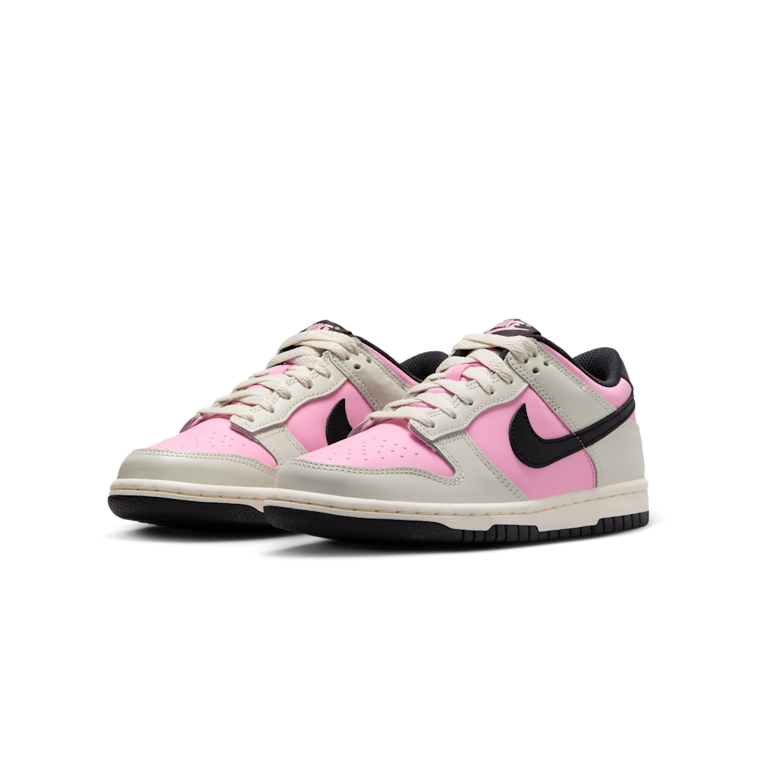 Nike Dunk Low Pink Rise Light Orewood Brown Pale Ivory Black, Pink Rise/Light Orewood Brown/Pale Ivory/Black (FB9109-601)