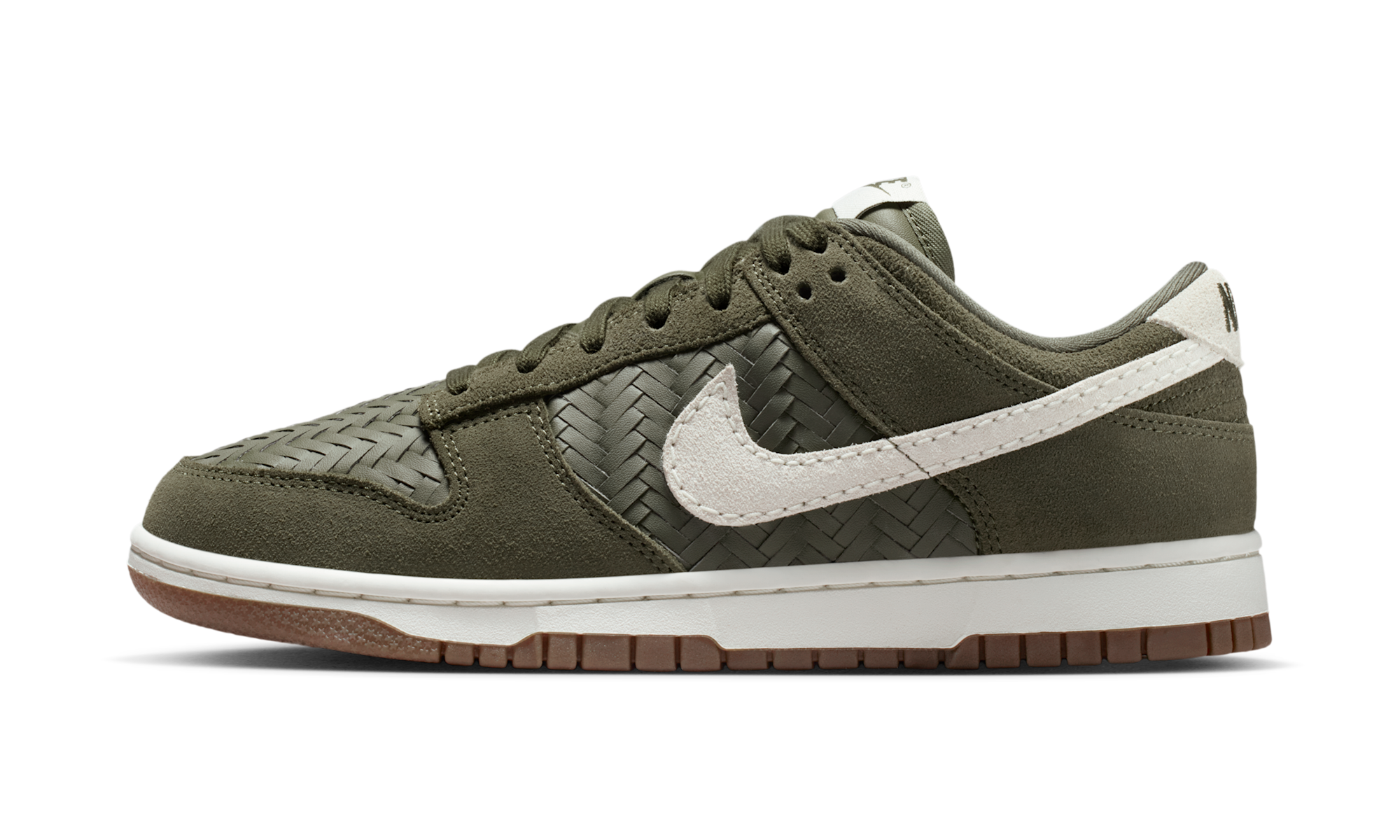 Nike Dunk Low Premium SE Woven Medium Olive Gum