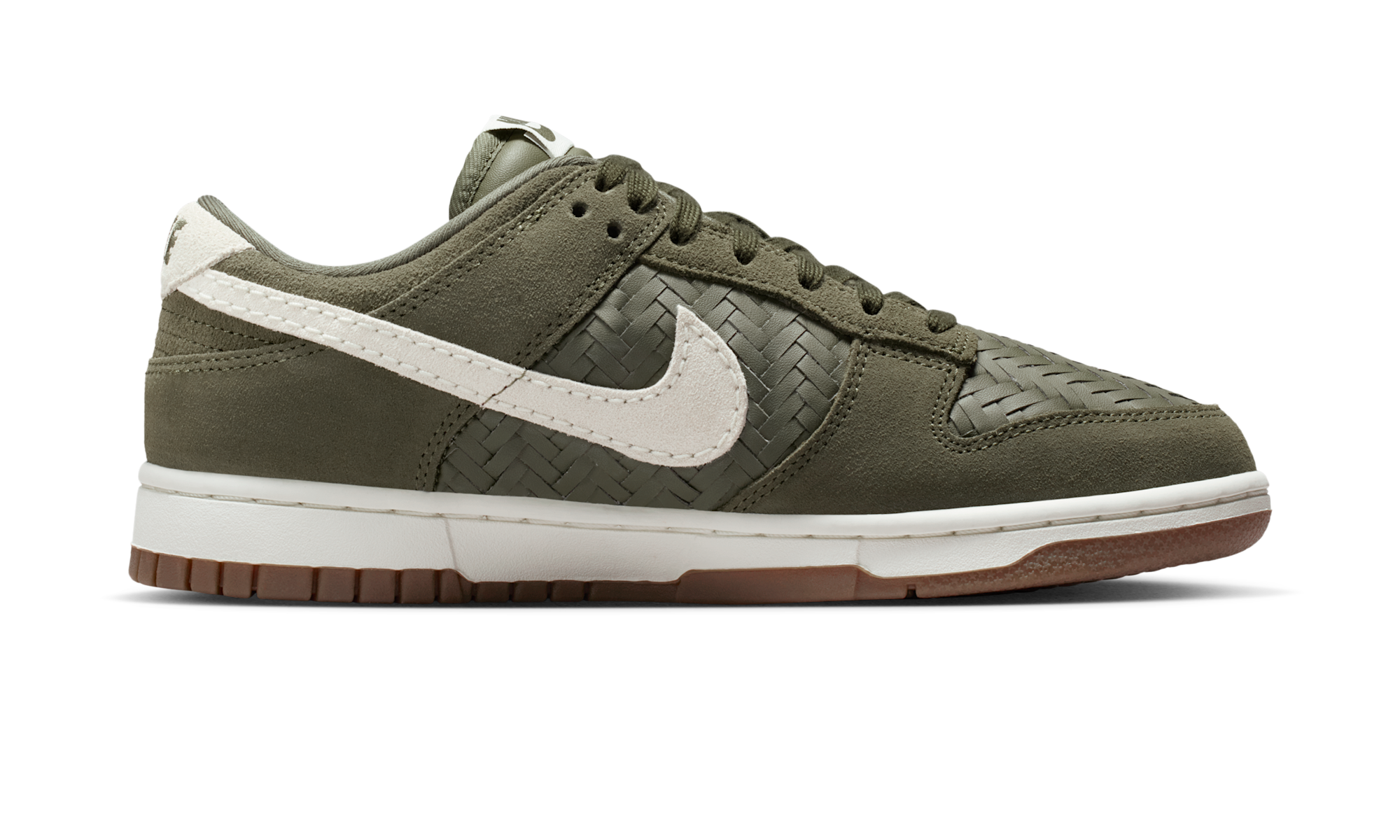 Nike Dunk Low Premium SE Woven Medium Olive Gum
