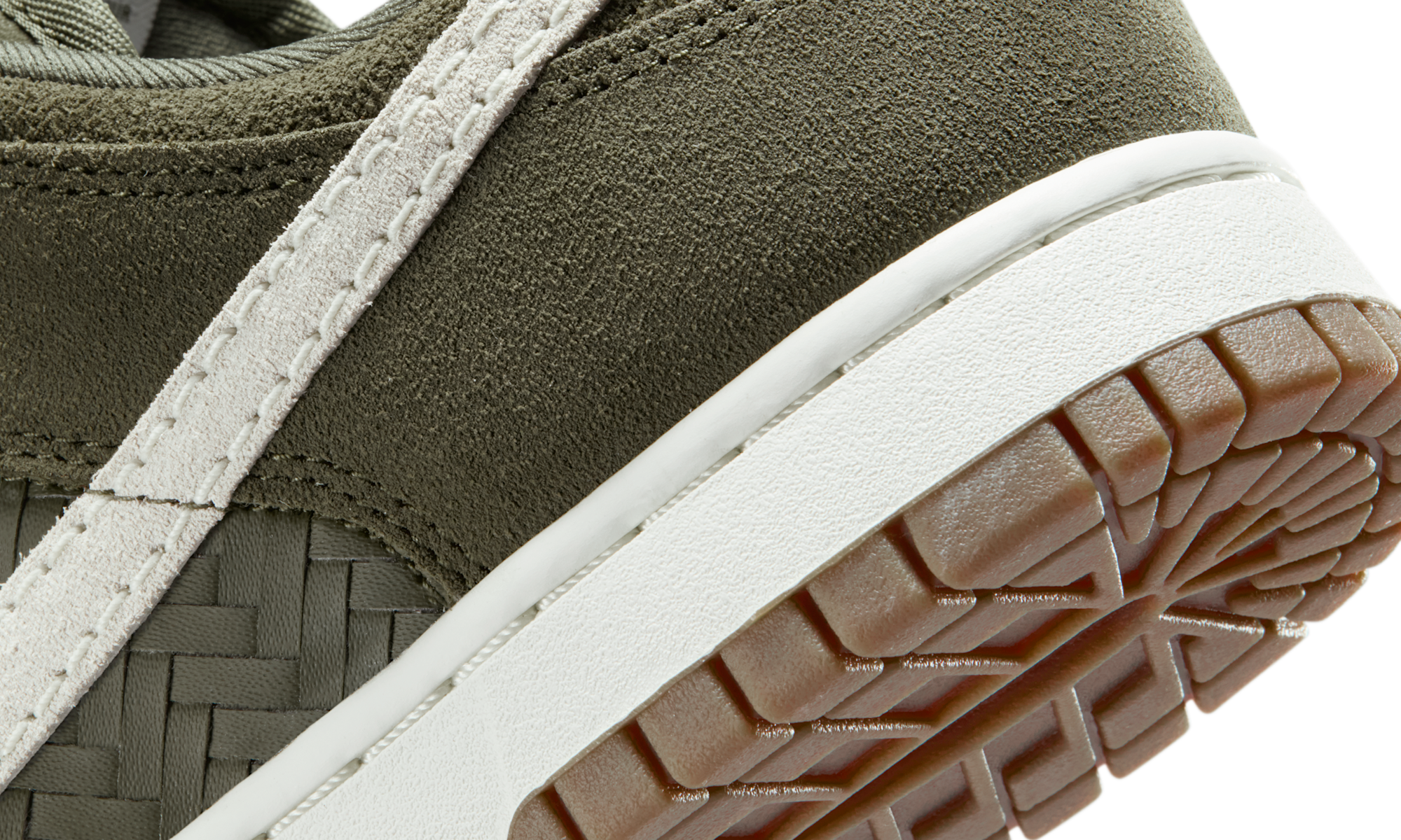 Nike Dunk Low Premium SE Woven Medium Olive Gum