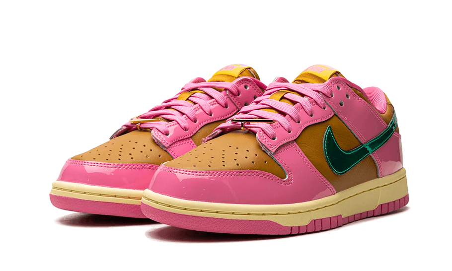 Nike Dunk Low QS Parris Goebel, Playful Pink/Multi-Color/Bronzine/Clear Jade/Luminous Green (FN2721-600)