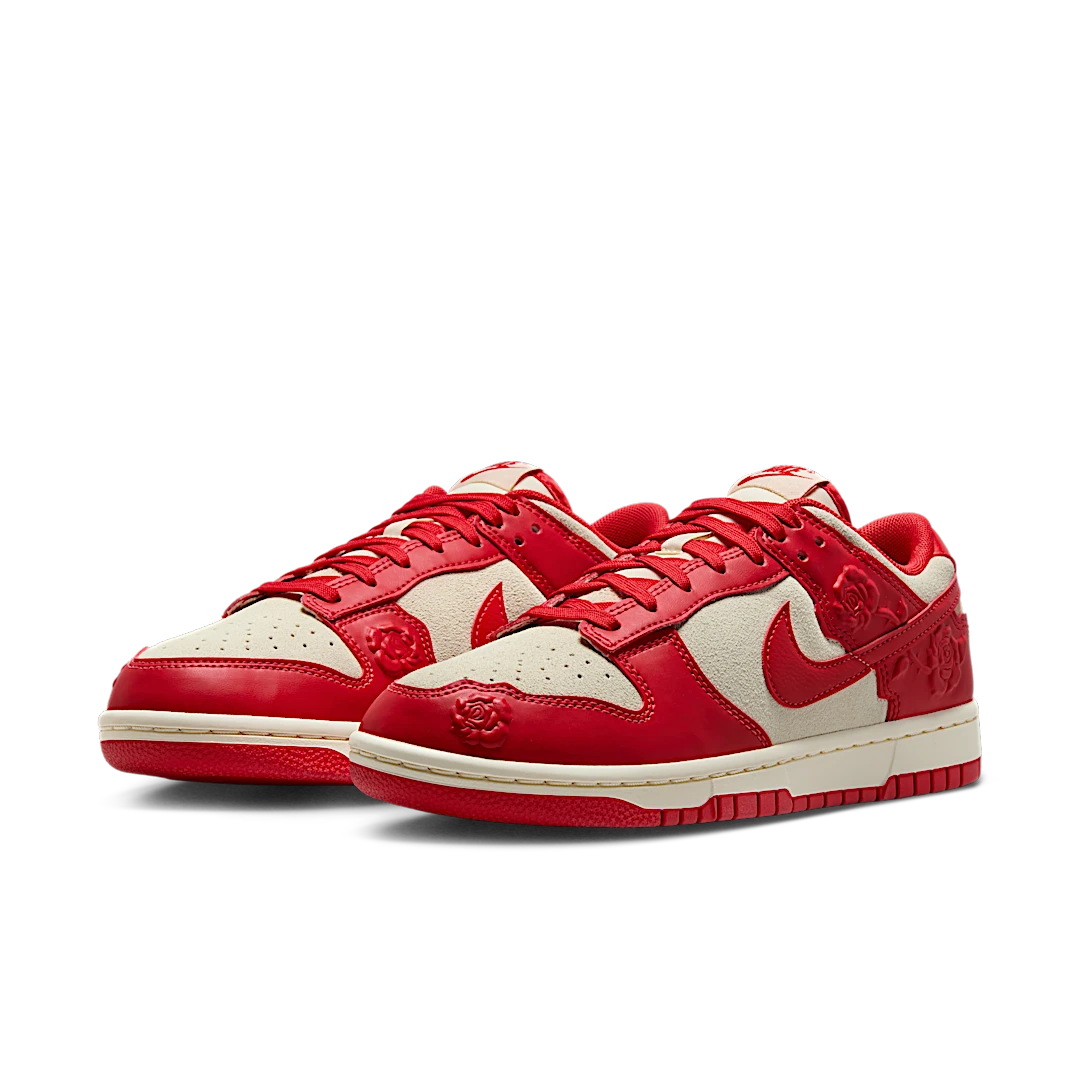 Nike Dunk Low Red Roses, Coconut Milk/University Red/Pale Ivory (HF1986-100)