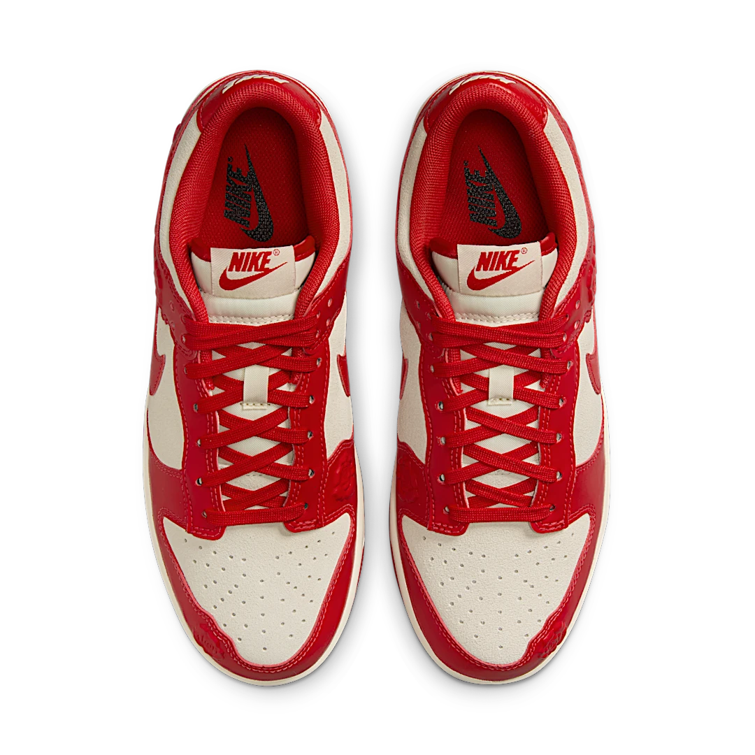 Nike Dunk Low Red Roses, Coconut Milk/University Red/Pale Ivory (HF1986-100)