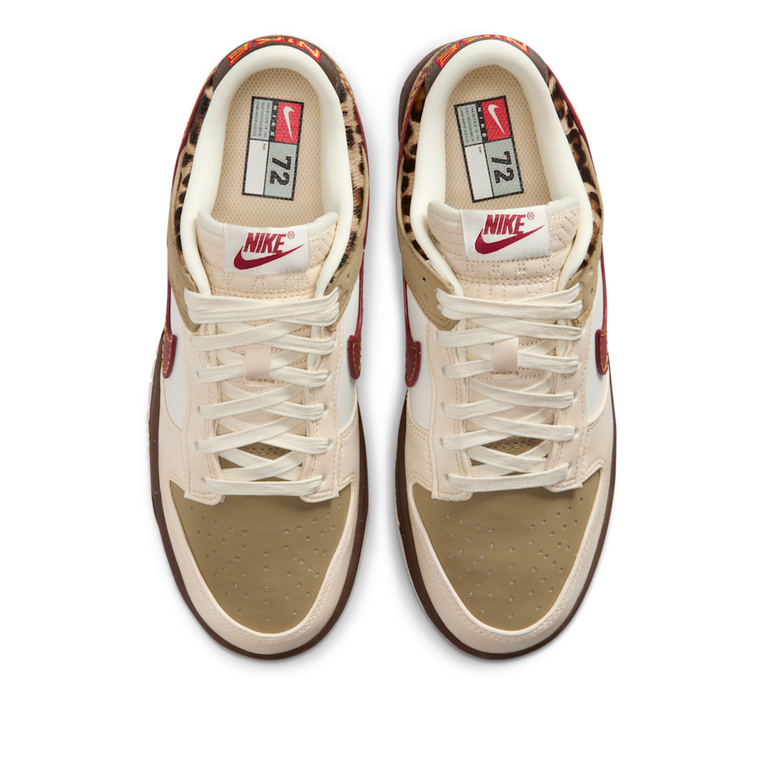 Nike Dunk Low Retro Khaki Team Red Pearl White - Sneak