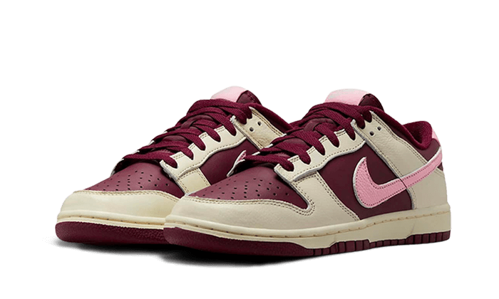 Nike Dunk Low Retro PRM Valentine's Day (2023), Pale Ivory/Medium Soft Pink-Night Maroon (DR9705-100)