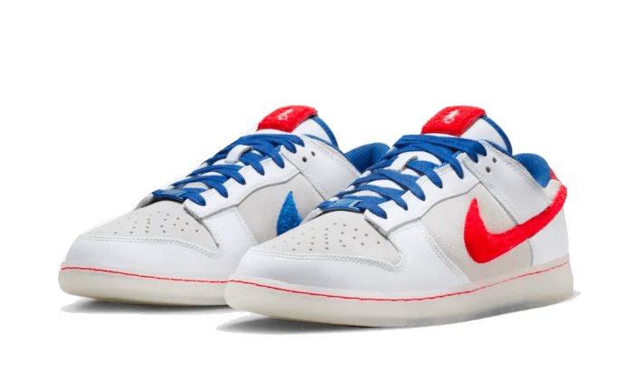 Nike Dunk Low Retro PRM Year of the Rabbit White Rabbit (2023), White/Crimson-Varsity Royal (FD4203-161)