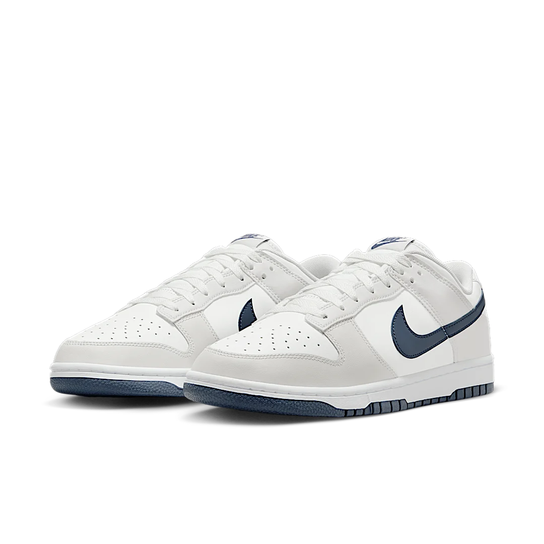 Nike Dunk Low Retro White Midnight Navy, Summit White/Platinum Tint/Midnight Navy (DV0831-111)