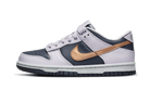 Nike Dunk Low SE Copper Swoosh, Thunder Blue/Barely Grape/Violet Frost/Metallic Copper (DX1663-400)