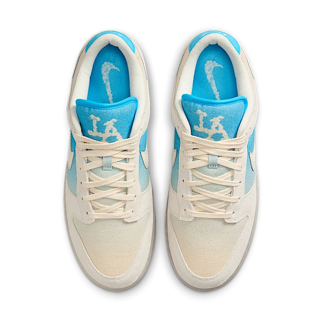 Nike Dunk Low SE LA, Sail/Pale Ivory/Baltic Blue (HQ3621-133)