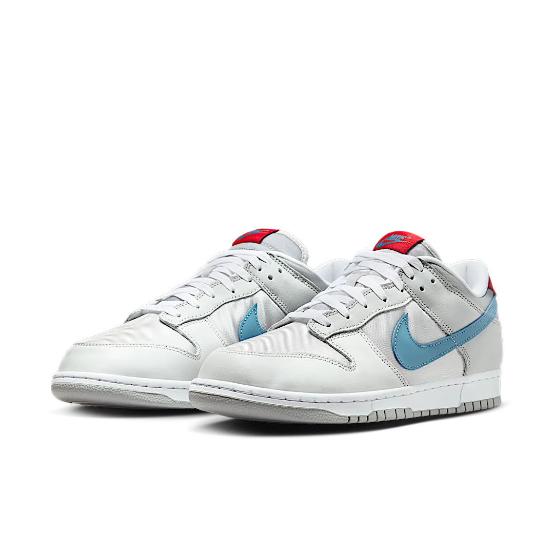 Nike Dunk Low Silver Surfer (2024), Metallic Silver/Aegean Storm-Neutral Grey-Flat Silver-Gym Red (HF0391-001)