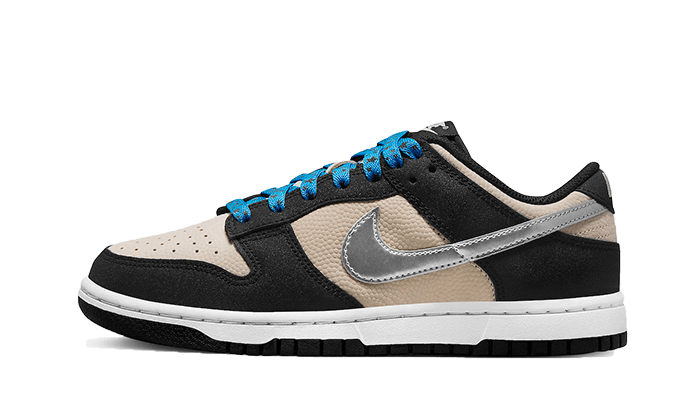 Nike Dunk Low Starry Laces, Light Bone/Metallic Silver/Black (DZ4712-001)