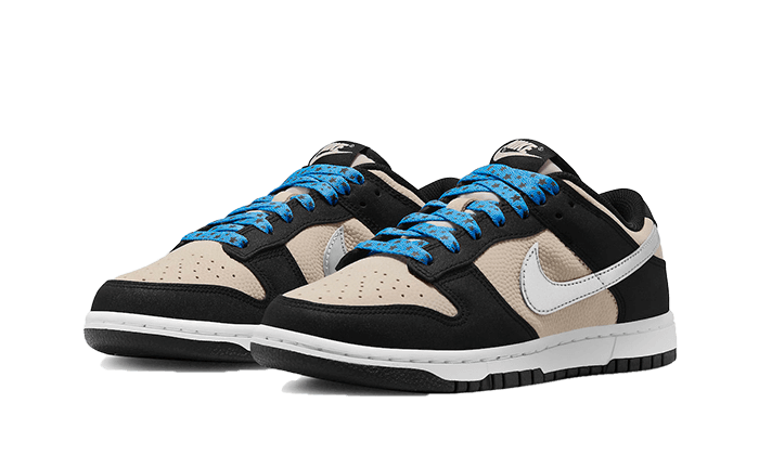 Nike Dunk Low Starry Laces, Light Bone/Metallic Silver/Black (DZ4712-001)