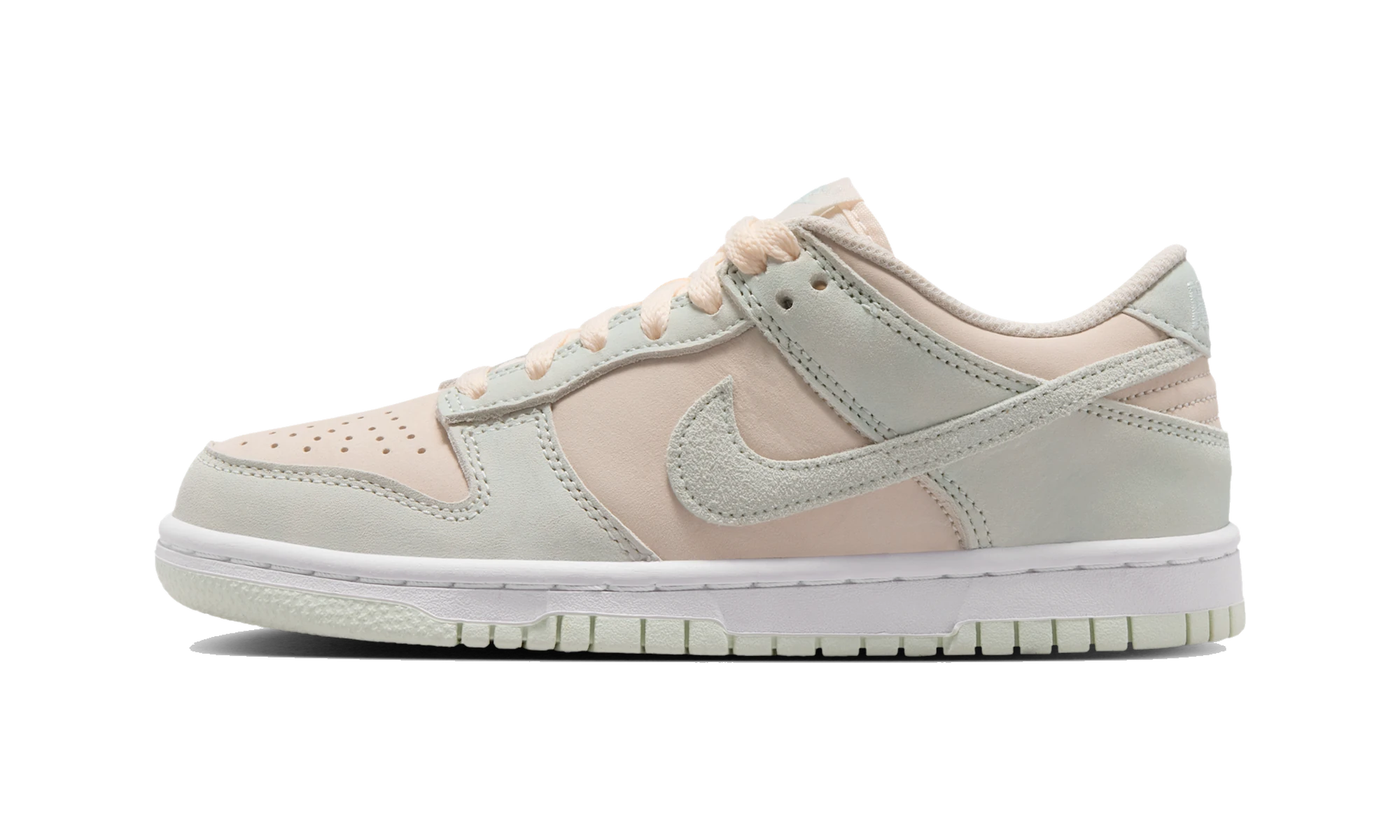 Nike Dunk Low Suede Chalk Barely Green