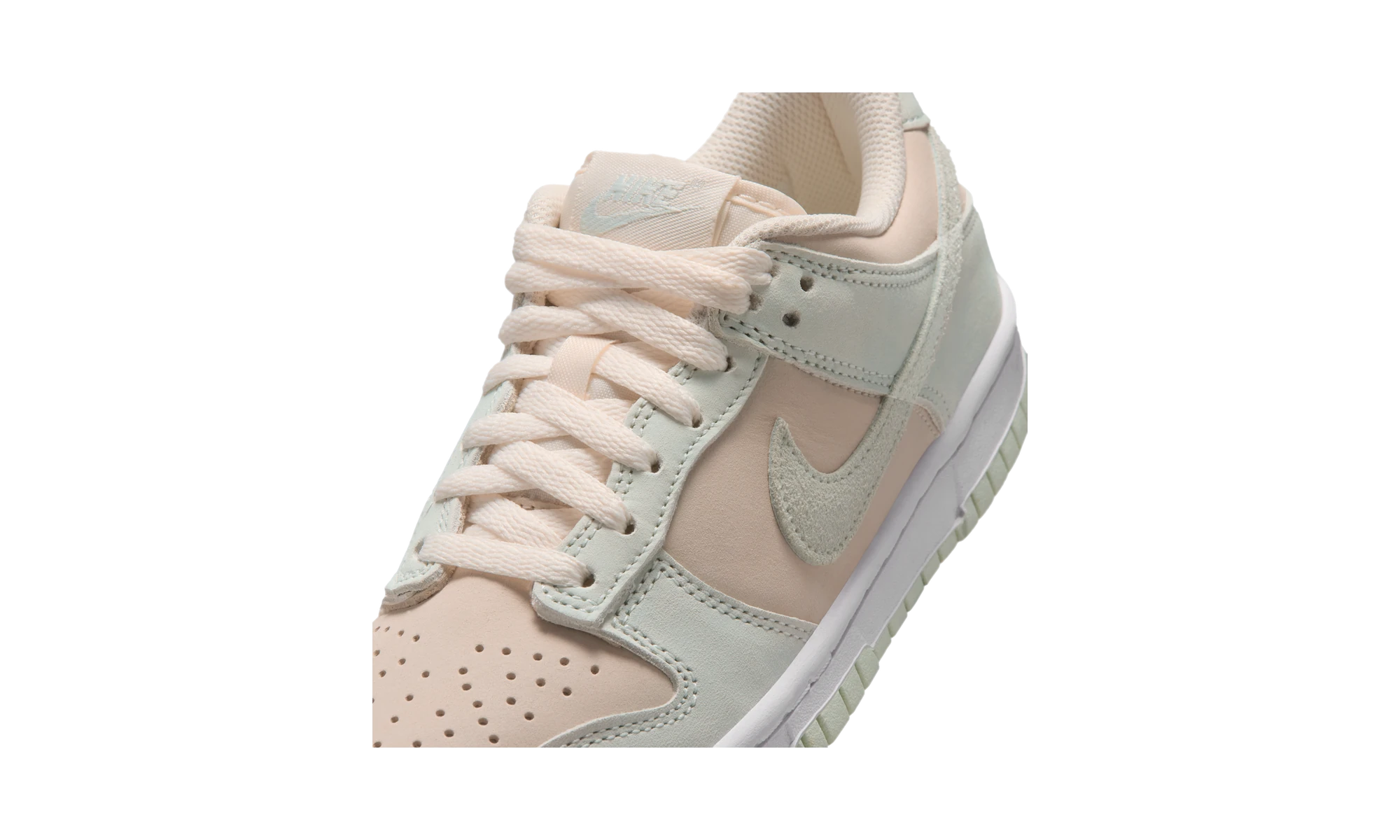 Nike Dunk Low Suede Chalk Barely Green