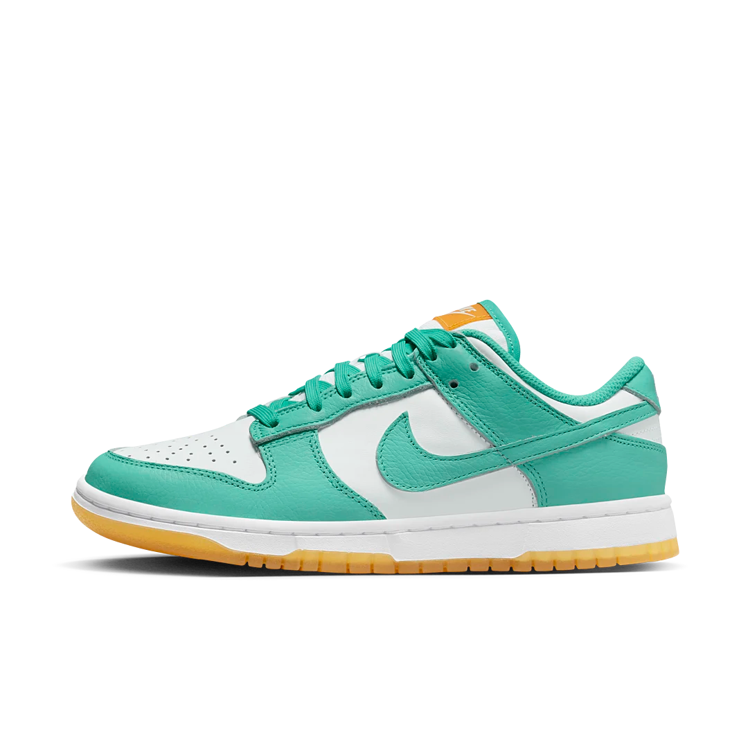 Nike Dunk Low Teal Zeal, White/Washed Teal/Kumquat (DV2190-100)