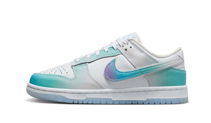 Nike Dunk Low Unlock Your Space, White/Multi-Color-Ice Blue-Phantom-Light Menta (FJ7743-194)