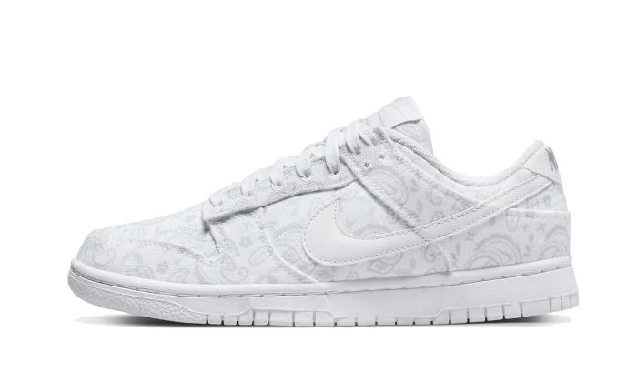 Nike Dunk Low White Paisley, White/Grey Fog-White (DJ9955-100)