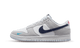 Nike Dunk Low White Grey Navy Aqua Mini Swoosh