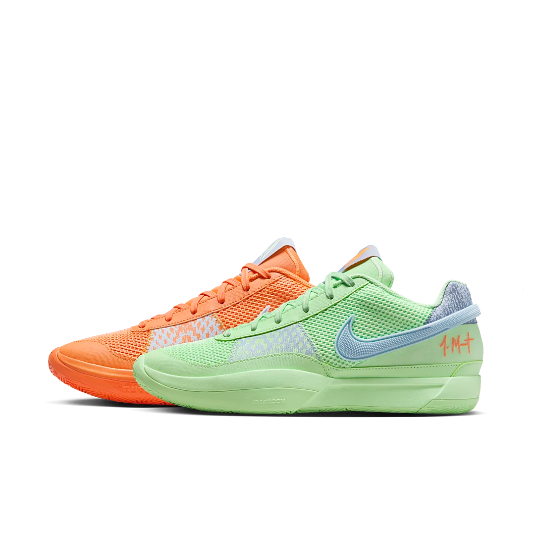 Nike Ja 1 Mismatched, Bright Mandarin/Multi-Color/Vapor Green/Light Armory Blue/Ashen Slate (FQ4796-800/FV1288-800)