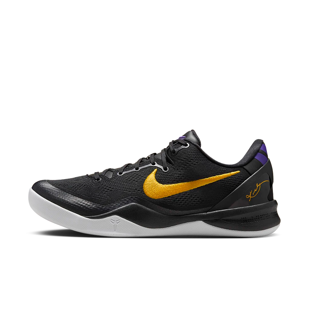 Nike Kobe 8 Protro Lakers Away, Black/University Gold-White-Court Purple (HF9550-001)