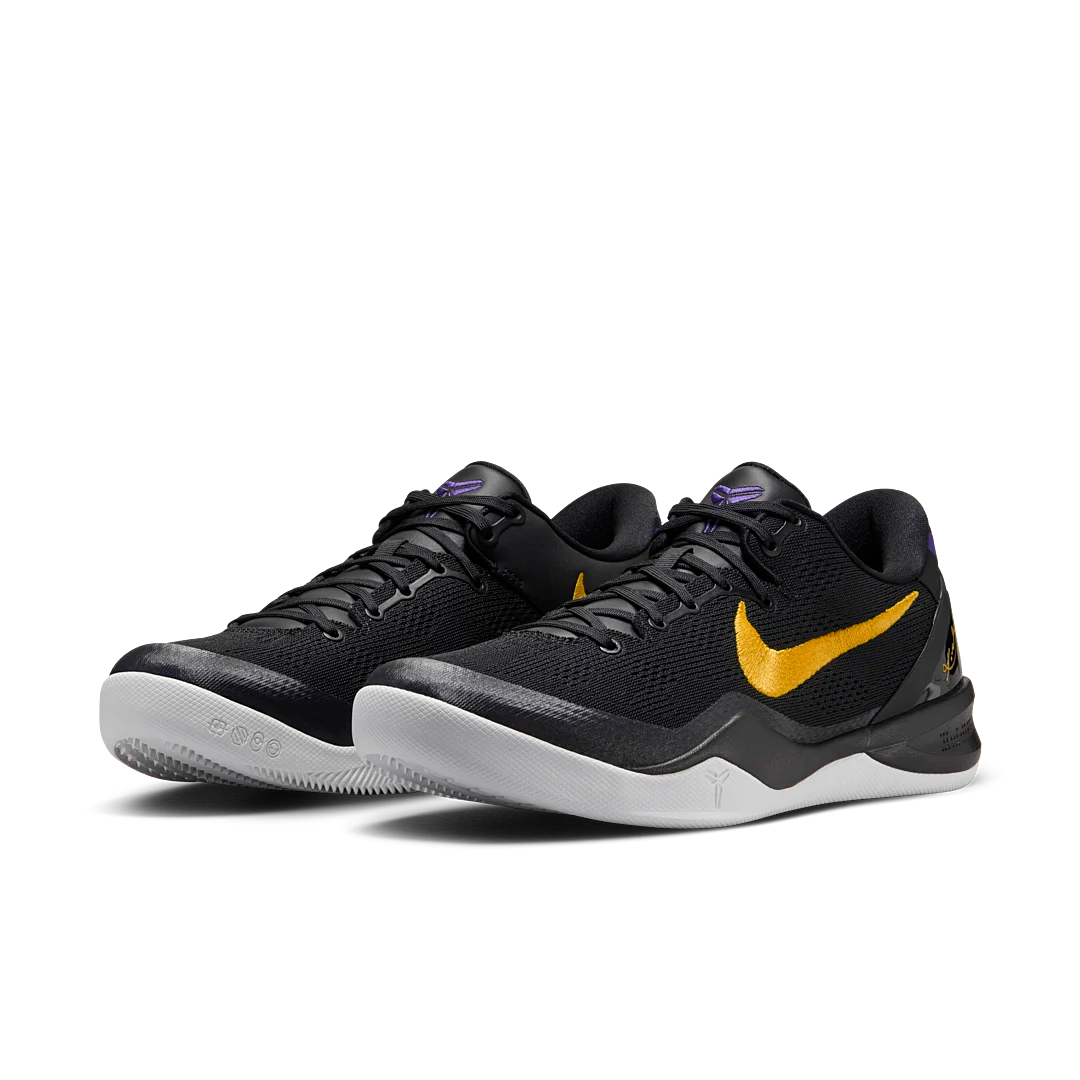 Nike Kobe 8 Protro Lakers Away, Black/University Gold-White-Court Purple (HF9550-001)