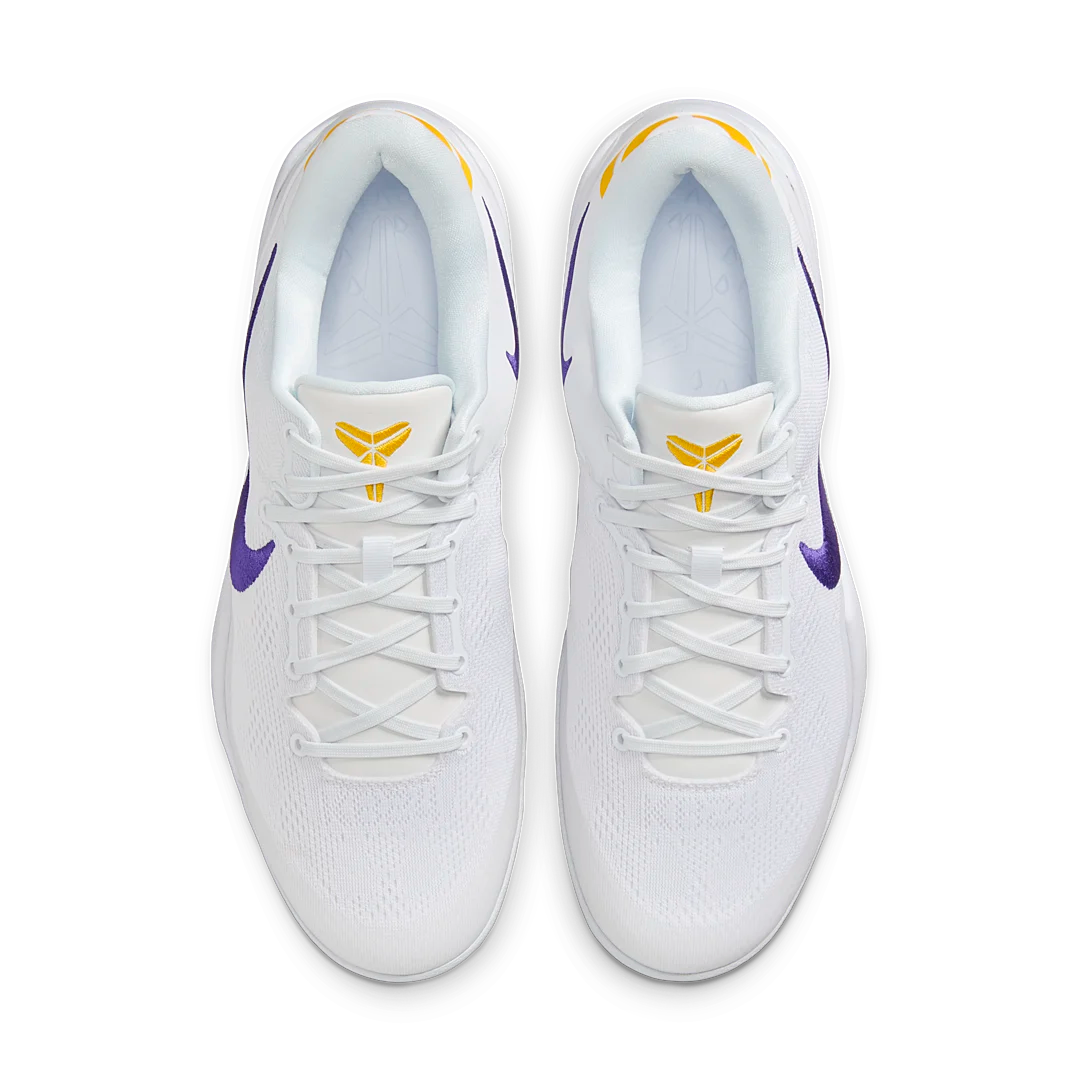 Nike Kobe 8 Protro Lakers Home, White/Court Purple/University Gold (HF9550-100)