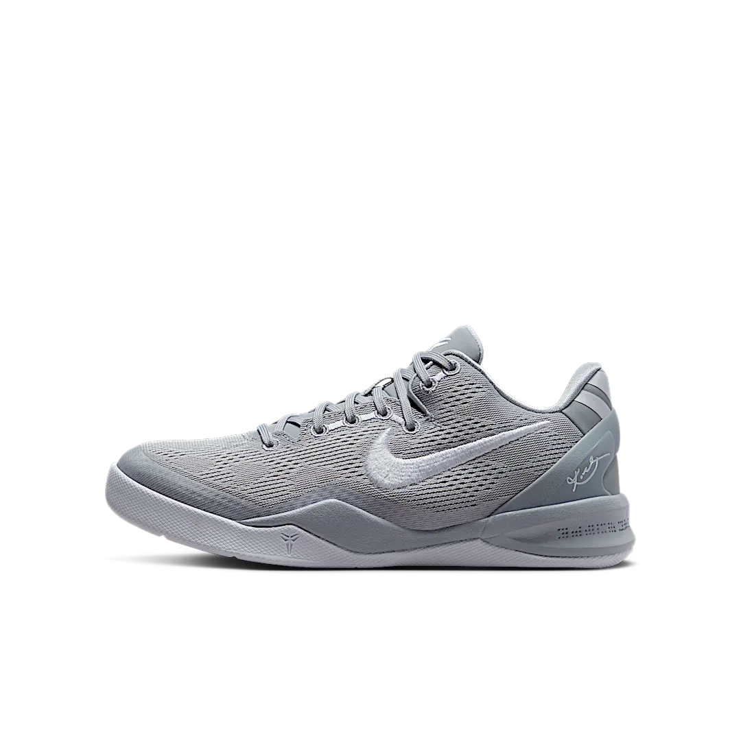 Nike Kobe 8 Wolf Grey, Wolf Grey/Wolf Grey/White (FN0266-003)