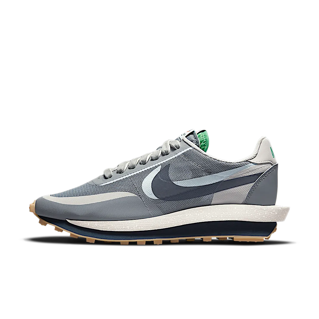 Nike LD Waffle sacai CLOT Kiss of Death 2 Cool Grey, Cool Grey/Obsidian/Navy/Green (DH3114-001)