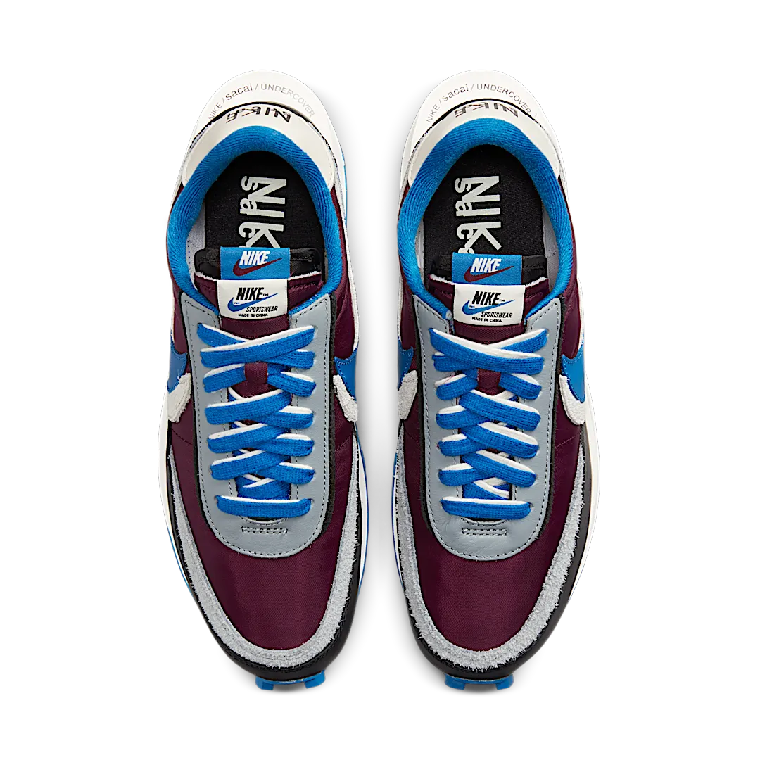 Nike LD Waffle sacai Undercover Night Maroon Team Royal, Night Maroon/Pale Ivory-Ground Grey-Team Royal (DJ4877-600)