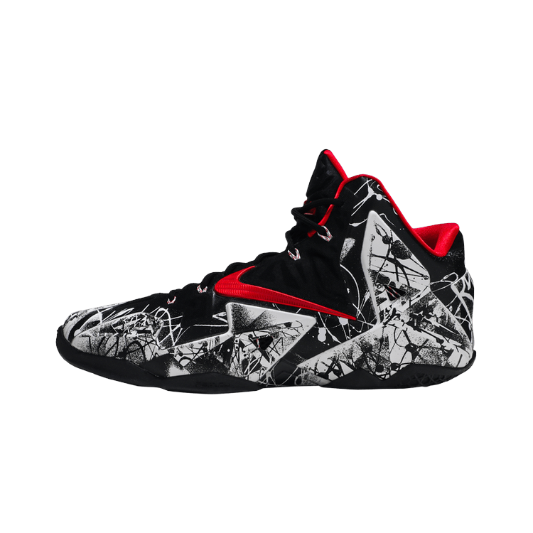 Nike LeBron 11 Graffiti, White/University Red-Black (616175-100)