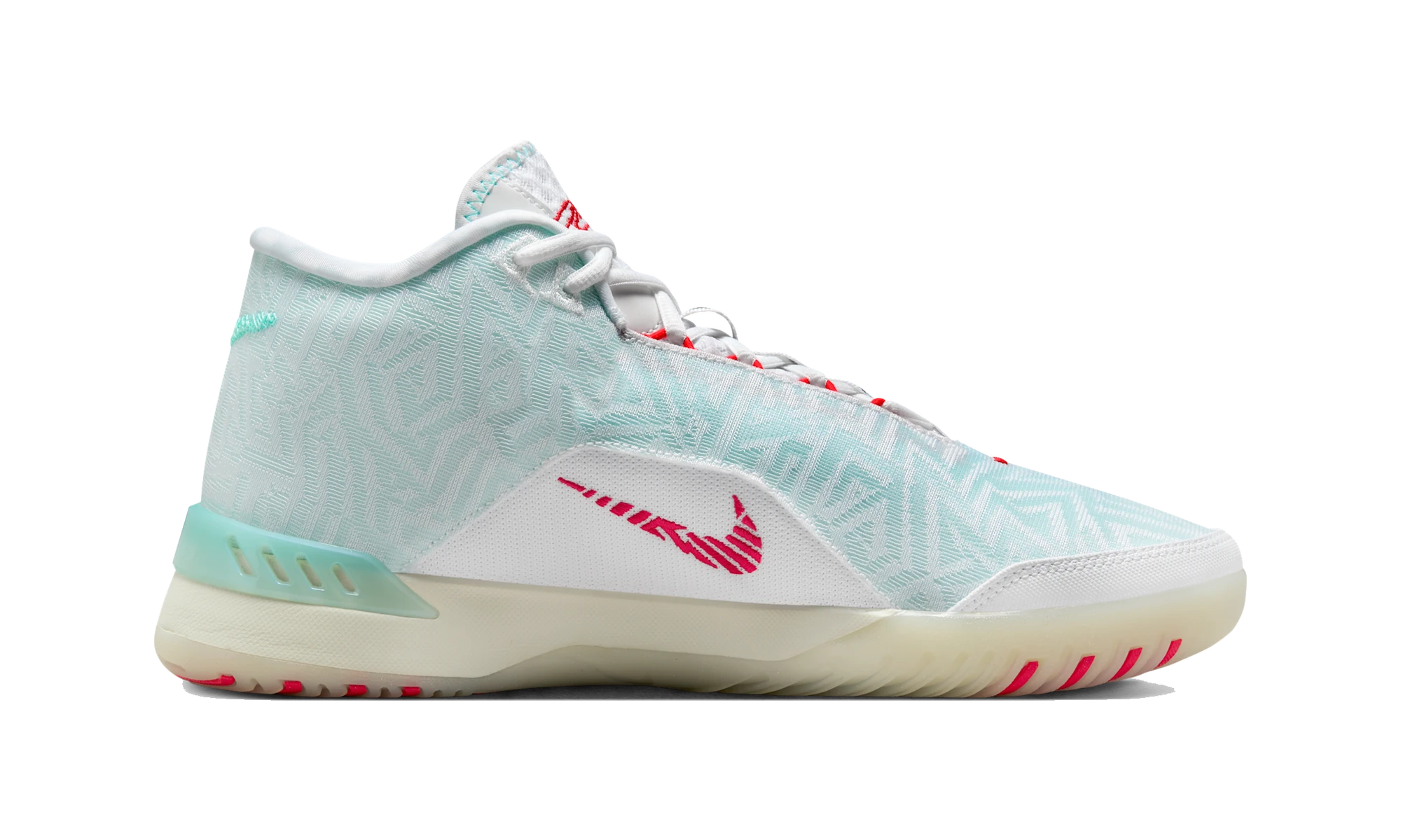 Nike LeBron NXXT Genisus White Aurora Green Siren Red Aegean Storm