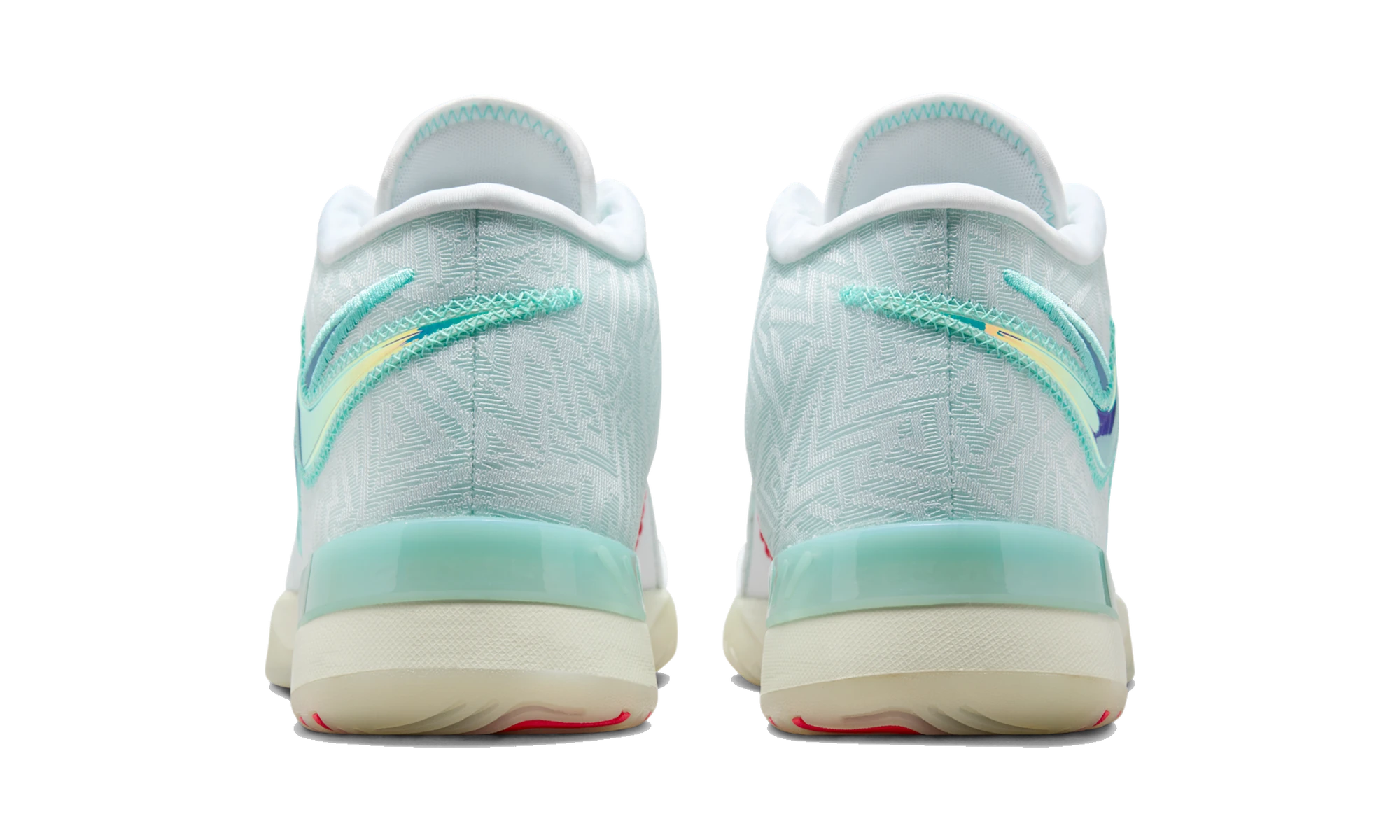 Nike LeBron NXXT Genisus White Aurora Green Siren Red Aegean Storm