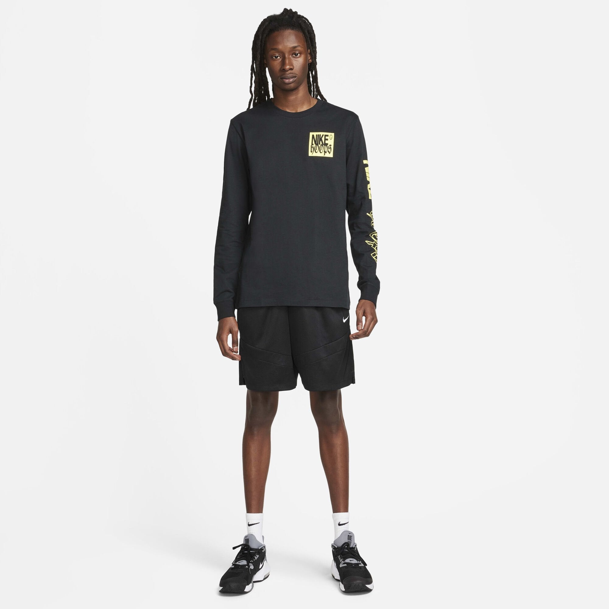 Nike Long-Sleeve Fitness T-Shirt Black