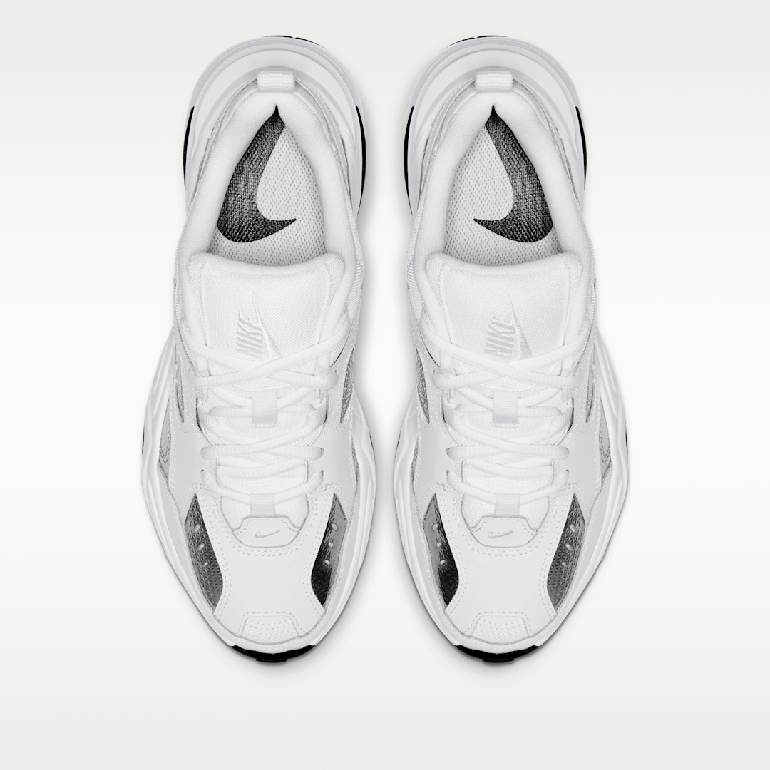 Nike M2K Tekno White Metallic Silver Black