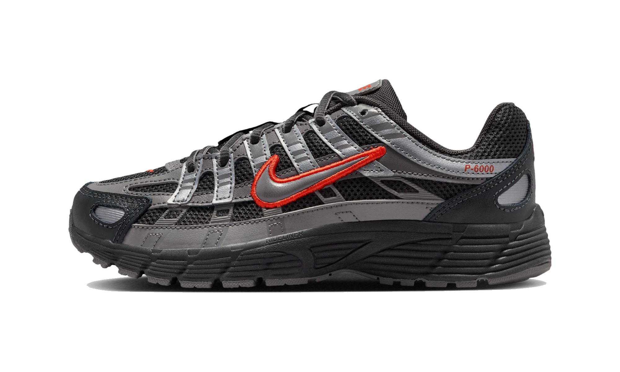 Nike P-6000 Anthracite Picante Red Metallic Cool Grey