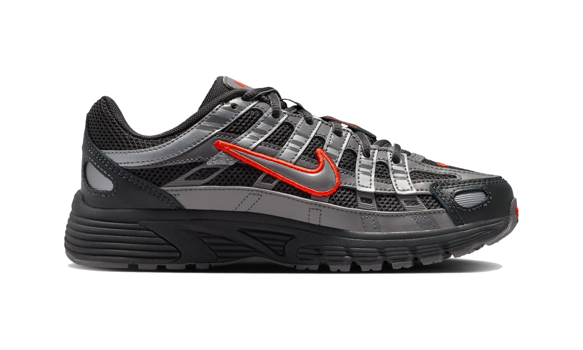 Nike P-6000 Anthracite Picante Red Metallic Cool Grey
